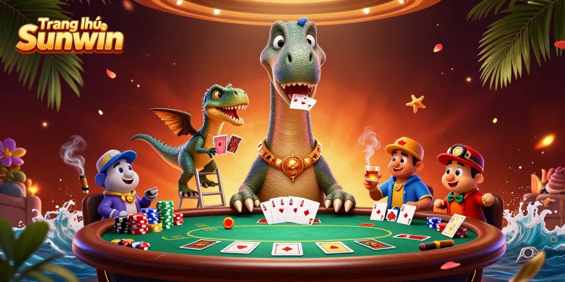 Engage in thrilling gameplay on Trang chủ Sunwin with vibrant casino elements and characters.