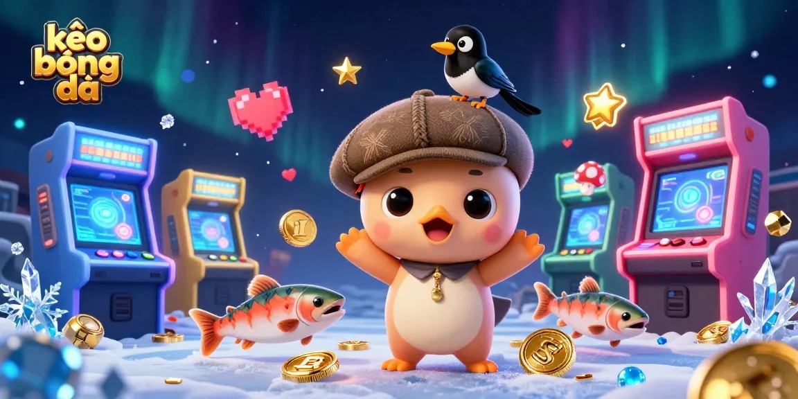 Engage in kèo bóng đá with adorable cartoon characters amidst exciting casino elements!