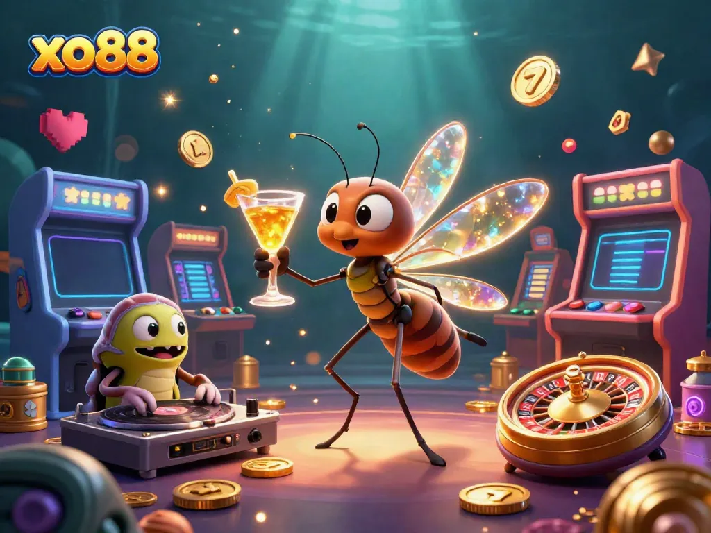 Experience exciting casino fun with xo88 featuring vibrant characters and engaging gaming elements.