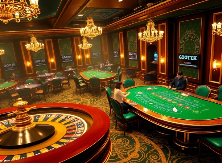 Experience the excitement of BDTK1 at a luxurious casino table with strategic gameplay.